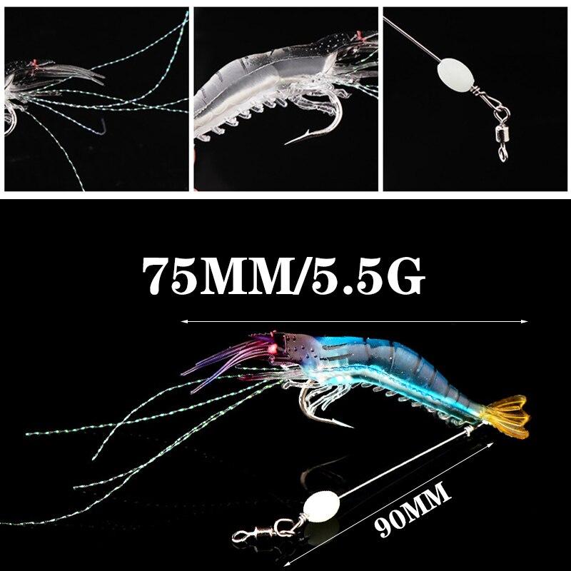 [Frete Grátis] Kit Isca de Camarão (5 UNIDADES) - 7cm 5g