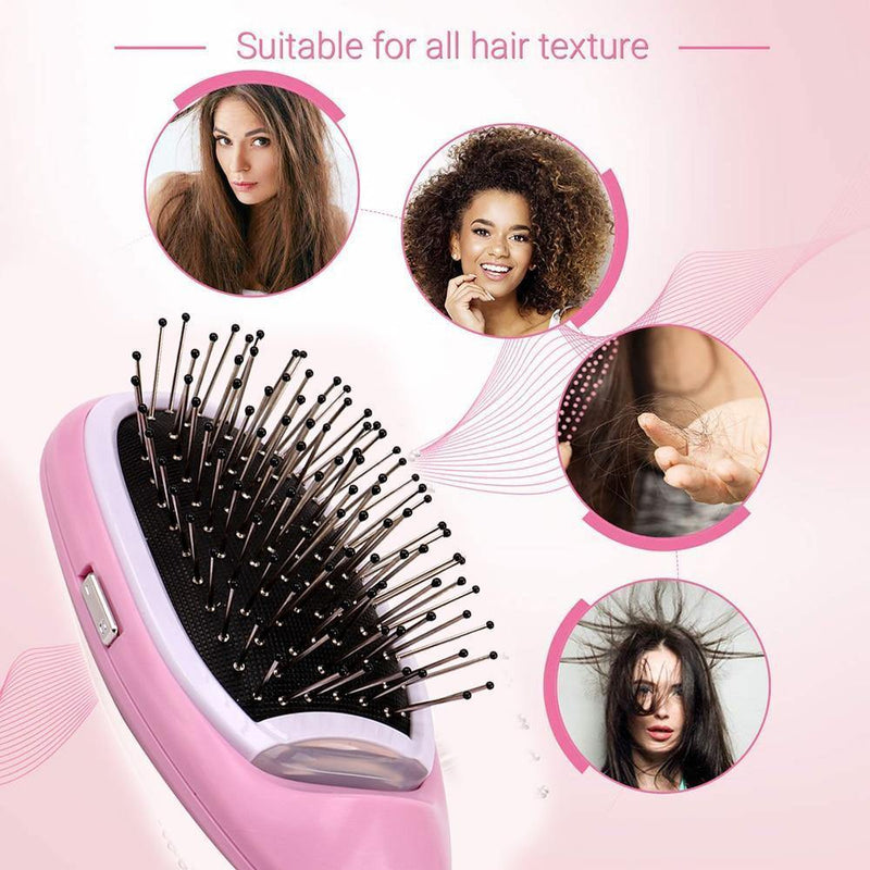 Escova Iônica Elétrica Portátil de Cabelo - BellyShop