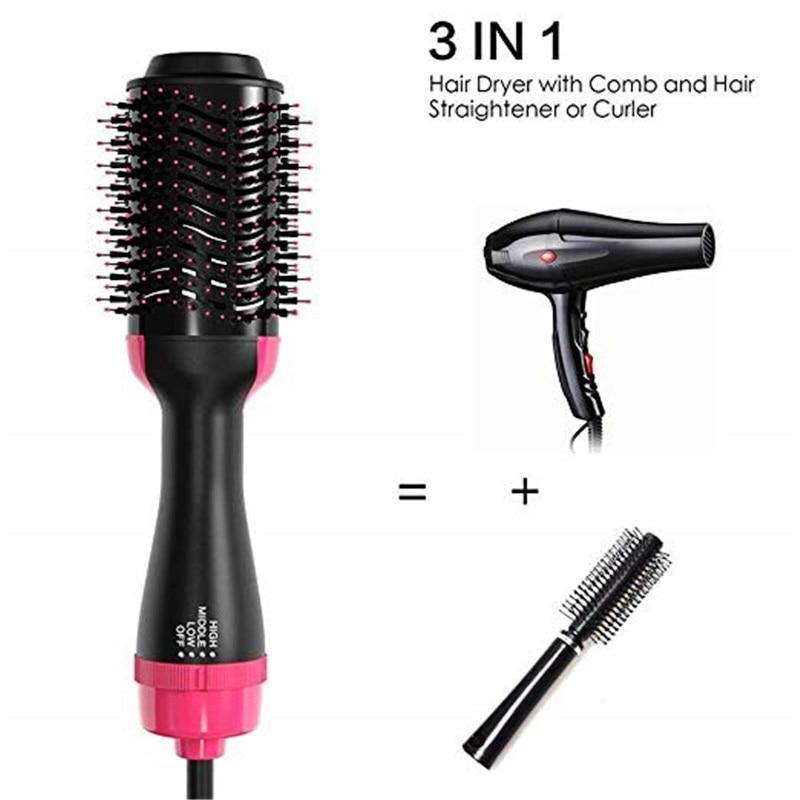 Escova Alisadora Professional iônica -  Seca, Alisa e Modela Bivolt - BellyShop